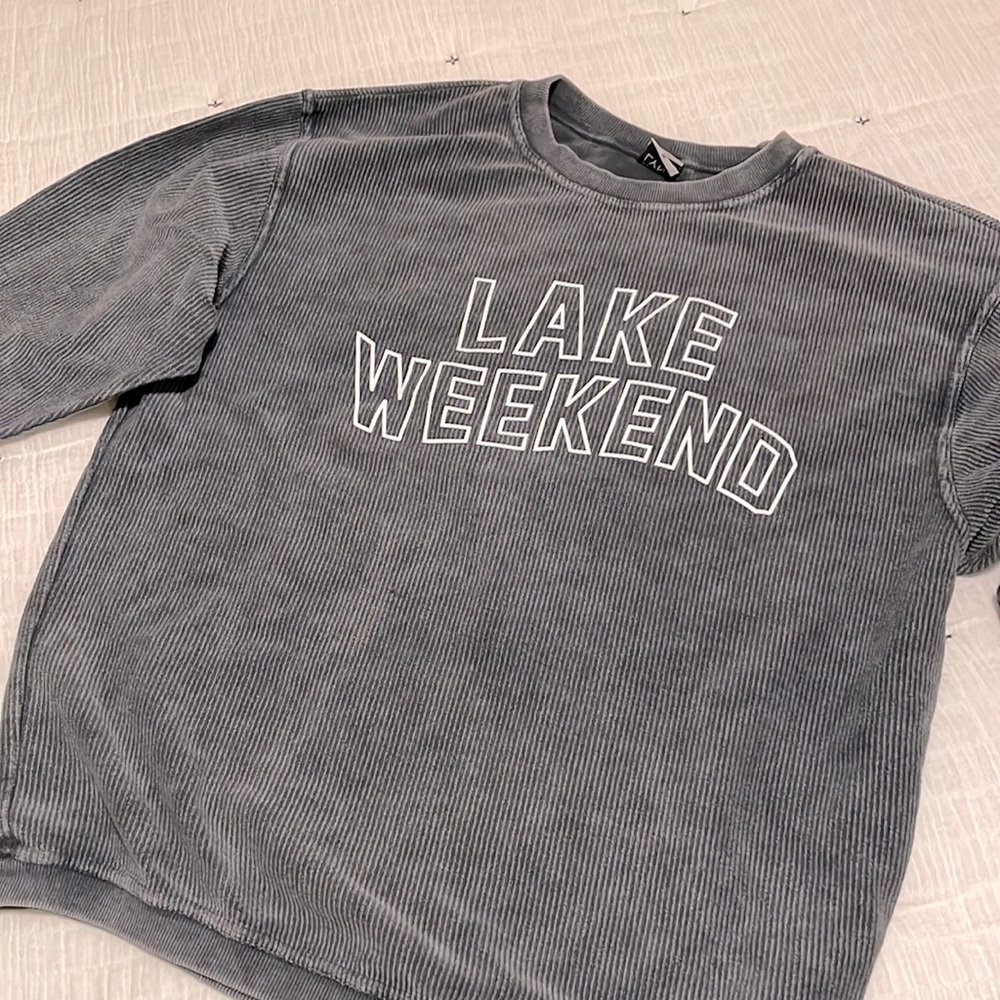 Charlie Southern Lake Weekend Ribbed Crew Neck Riff Raff Size Medium